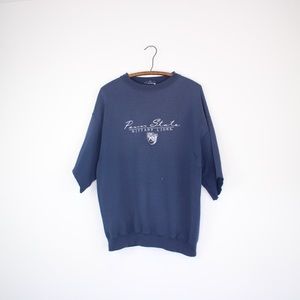 Vintage Navy Blue Penn State Cut Off Sweatshirt